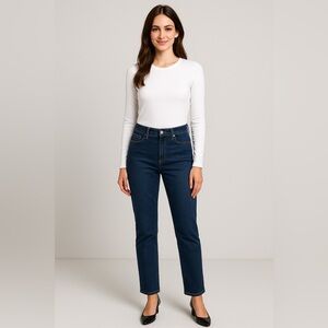 INC International Concepts Straight Leg Curvy Fit Jeans Women’s Size 6